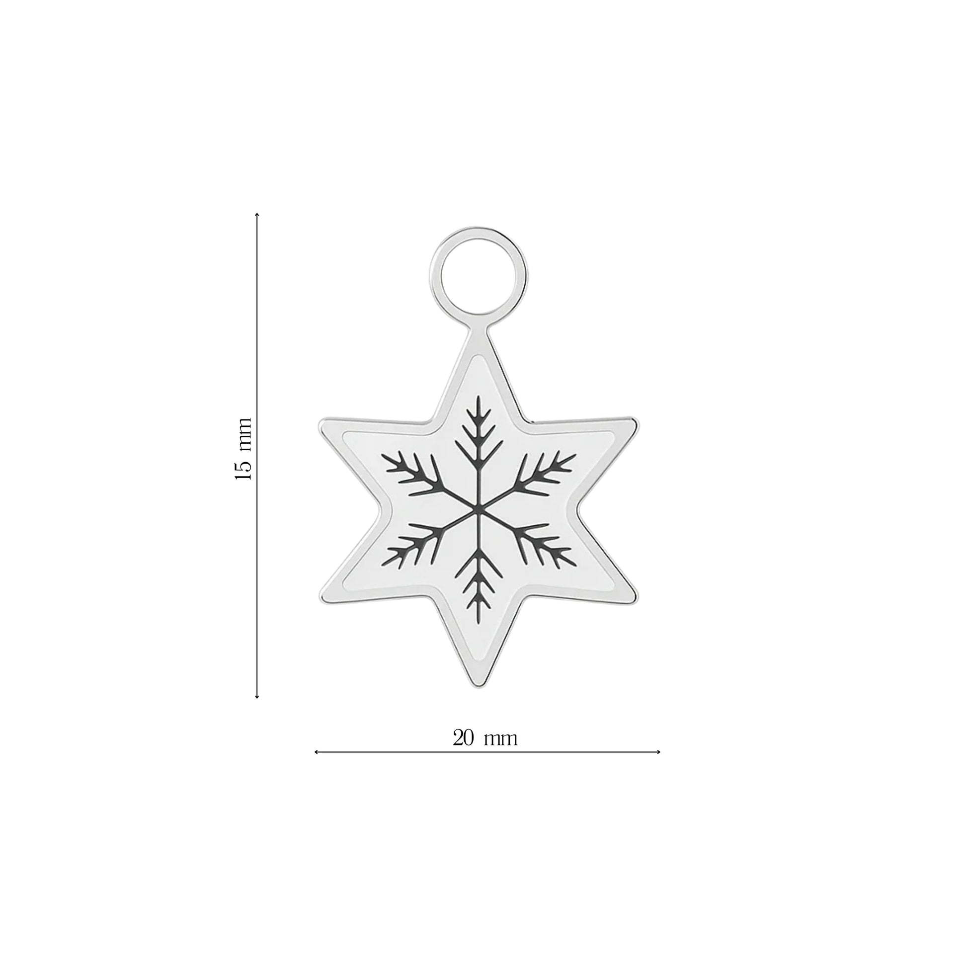 Mini Charm Fiocco di Neve - Brand Gioielli