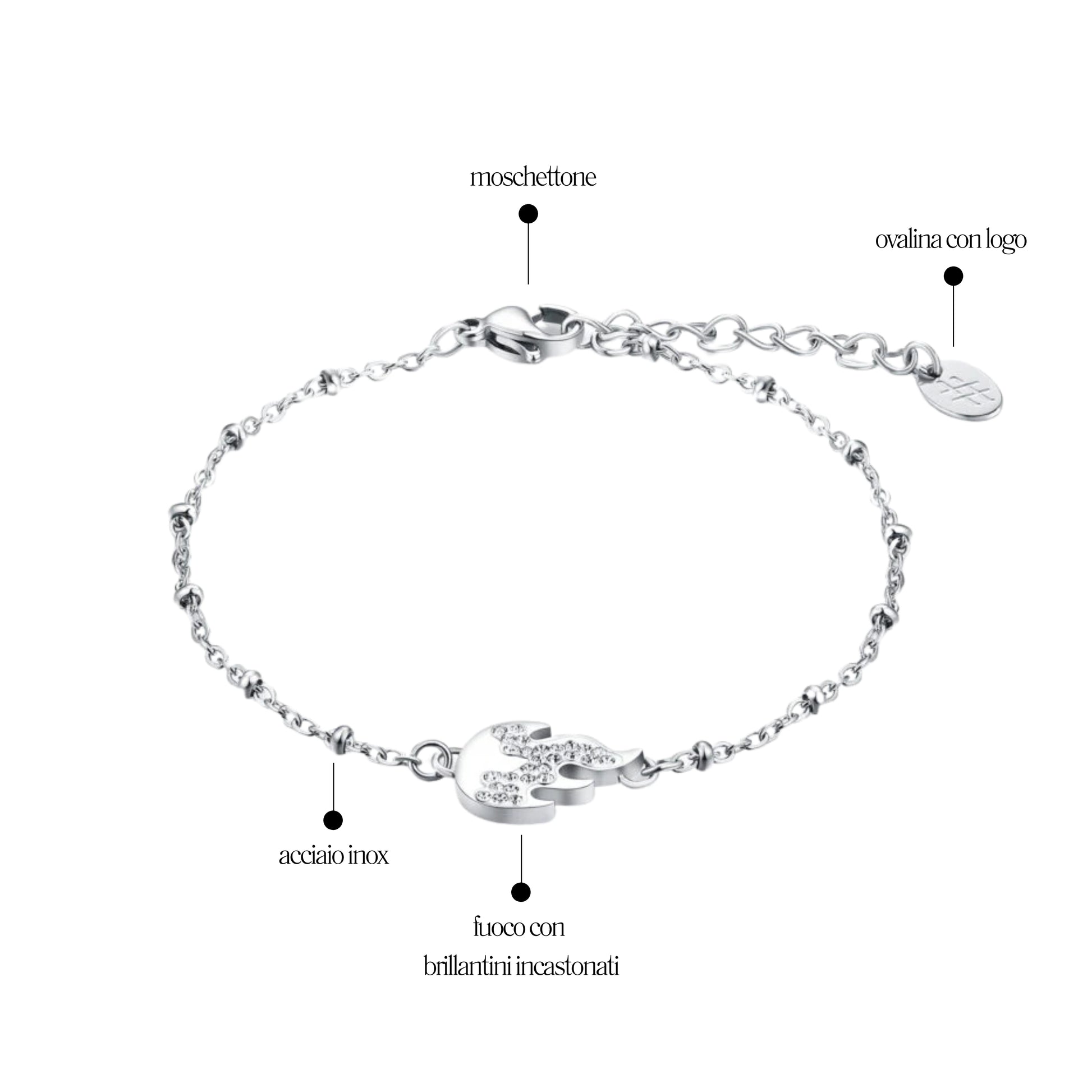 Bracciale Fiamma Shine - Brand Gioielli