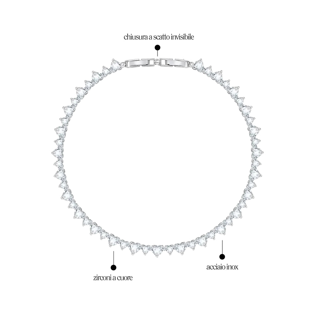 Collana Girocollo Cuori- Les Folies