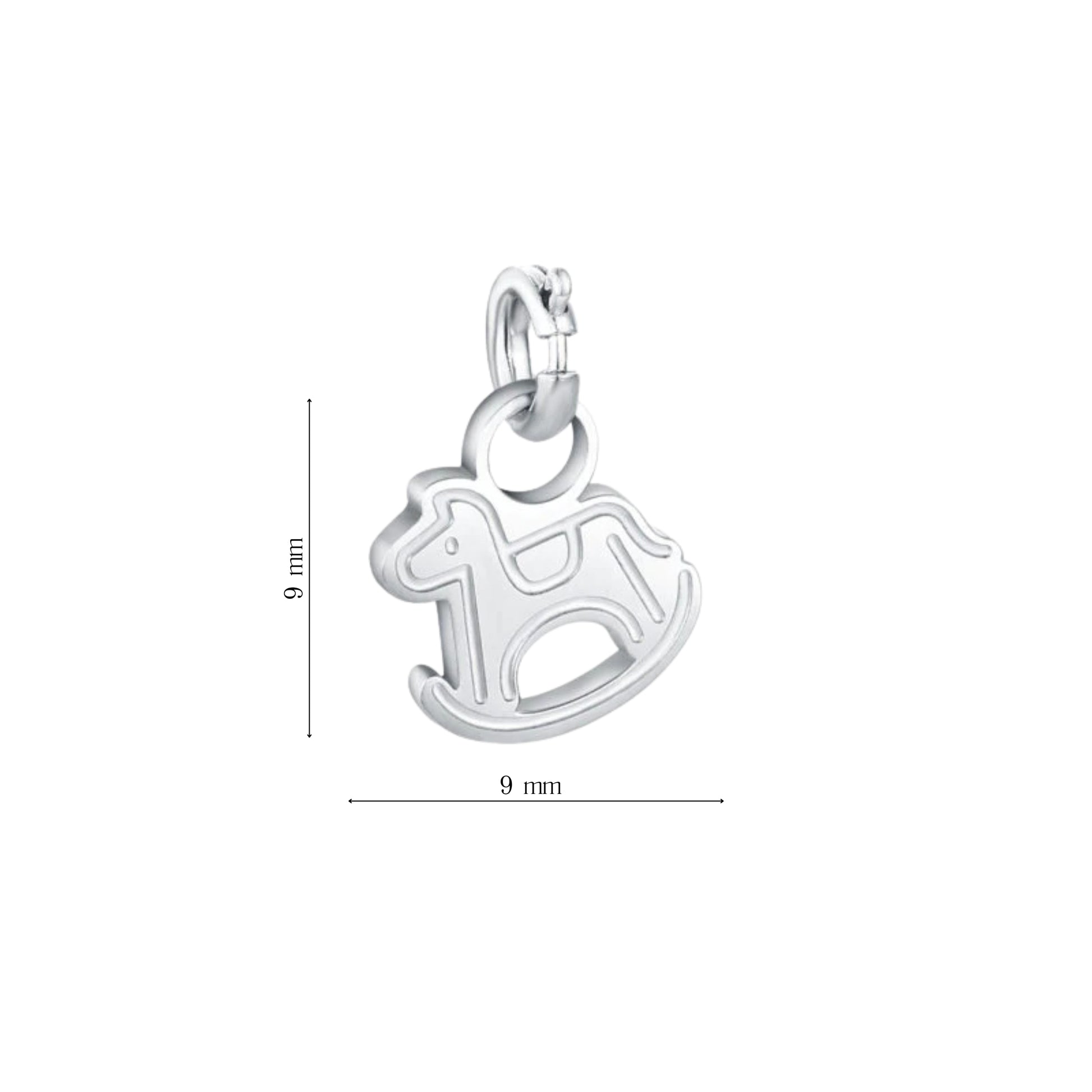 Mini Charm Cavallo a Dondolo - Brand Gioielli