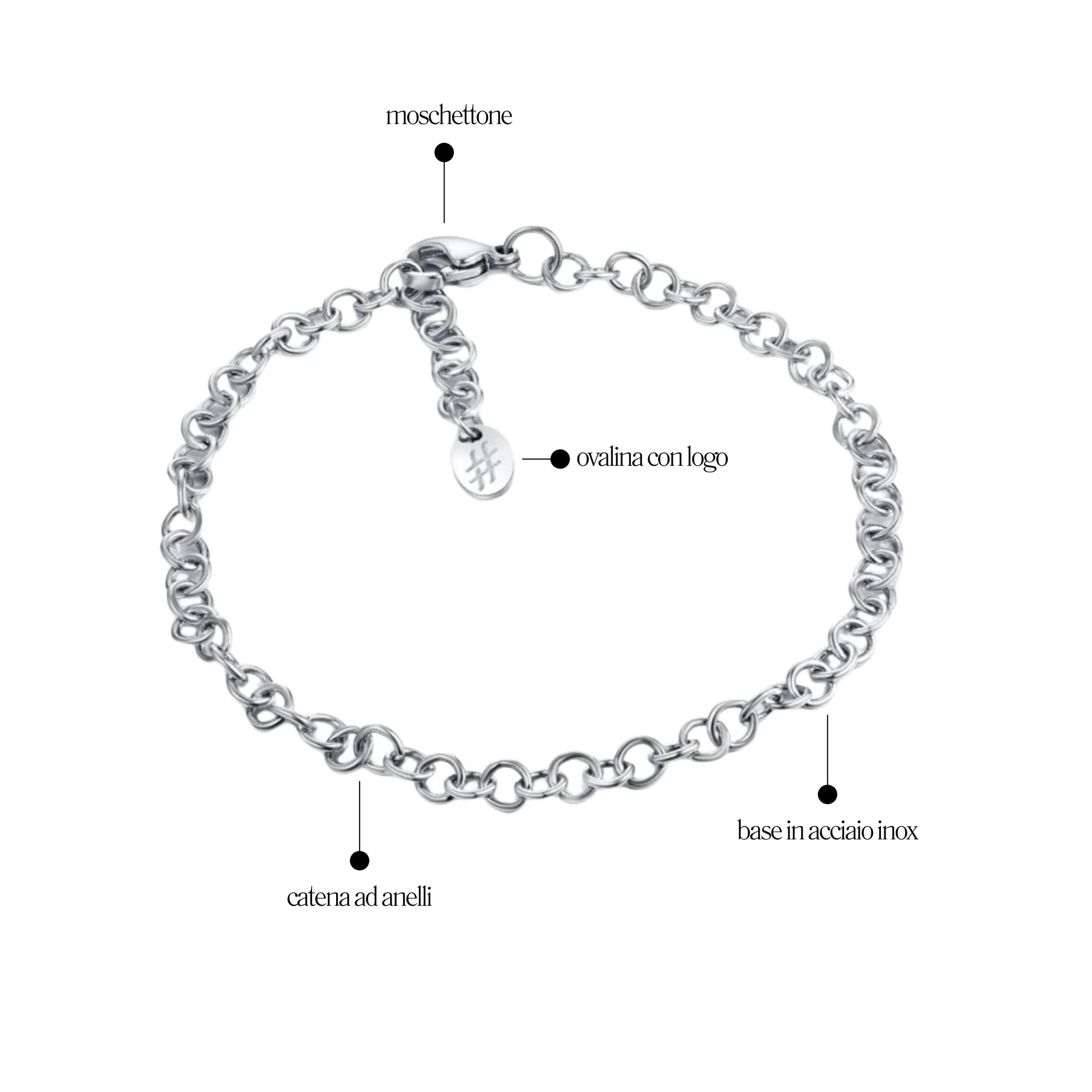 Bracciale Catena Rolò Personal - Brand Gioielli