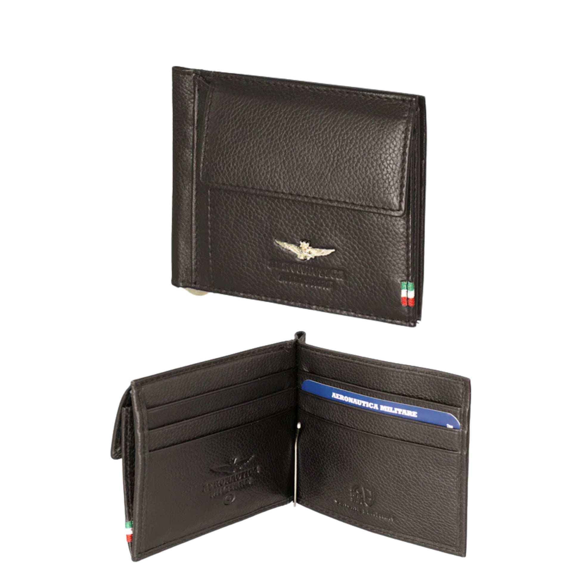 Portafoglio Ferma Soldi in Vera Pelle Flag - Aeronautica Militare