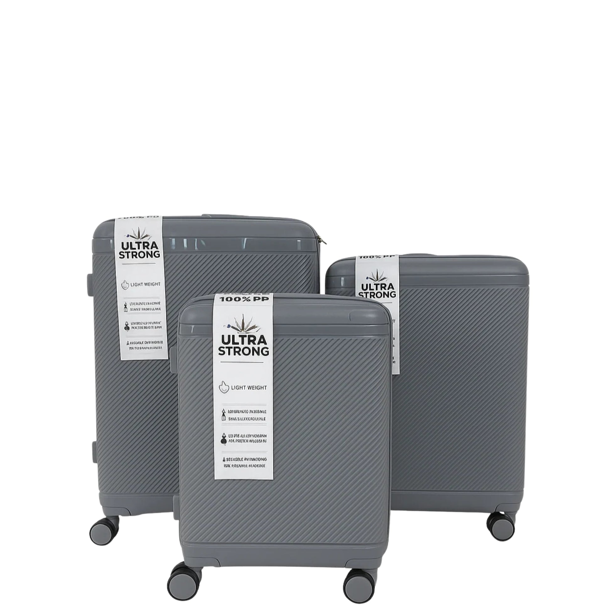 Trolley Grigio - 3 misure disponibili