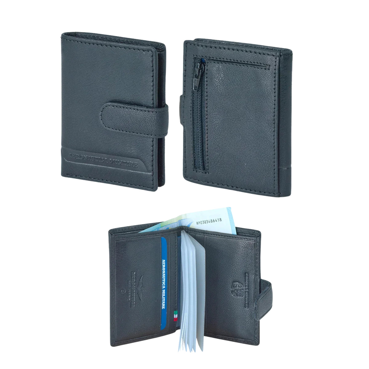 Portacarte in Vera Pelle Moon - Aeronautica Militare