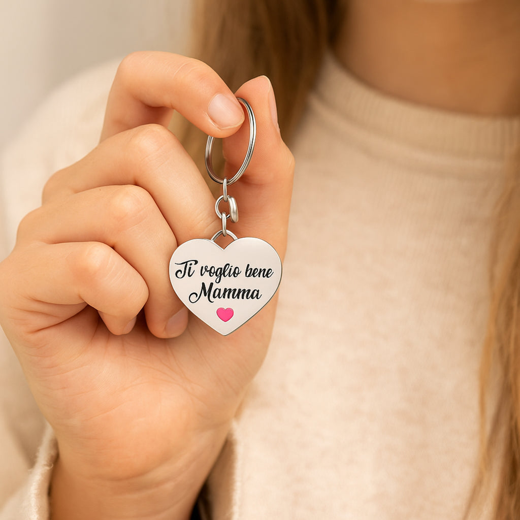Portachiavi "Mamma ti voglio bene" - Brand Gioielli