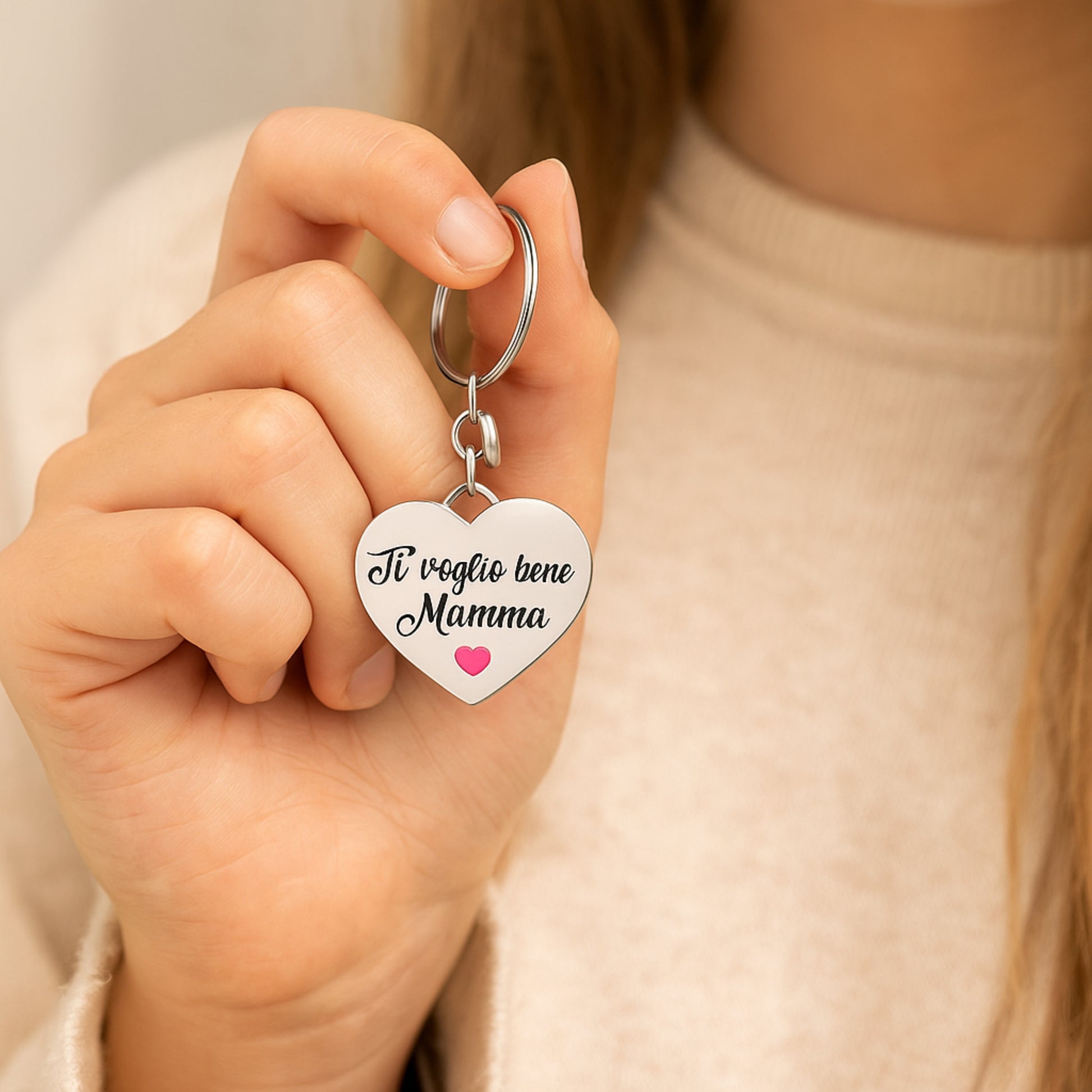 Portachiavi "Mamma ti voglio bene" - Brand Gioielli