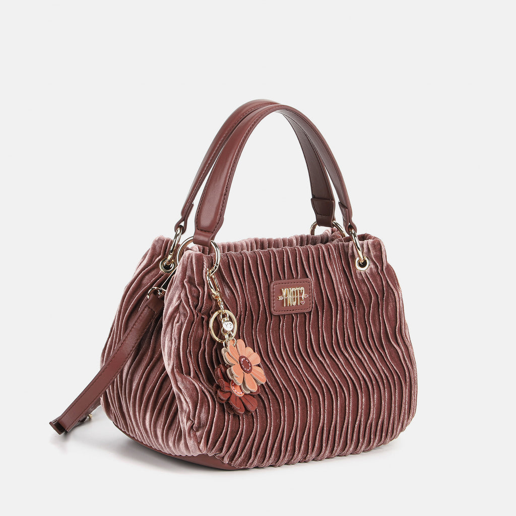 Borsa a mano Ynot taglia S in velluto Paris