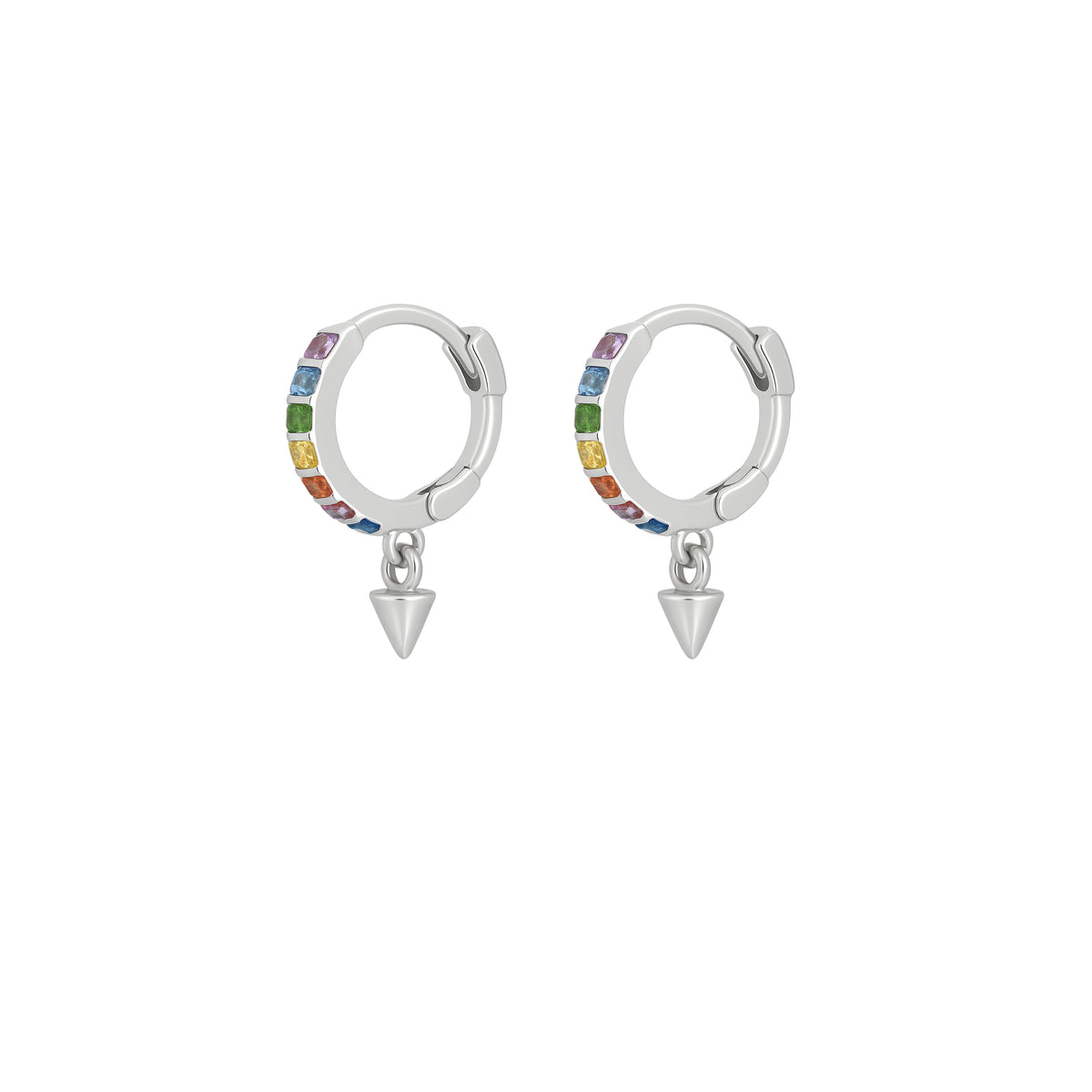 Coppia di Orecchini Prisma in Argento 925 - Les Folies