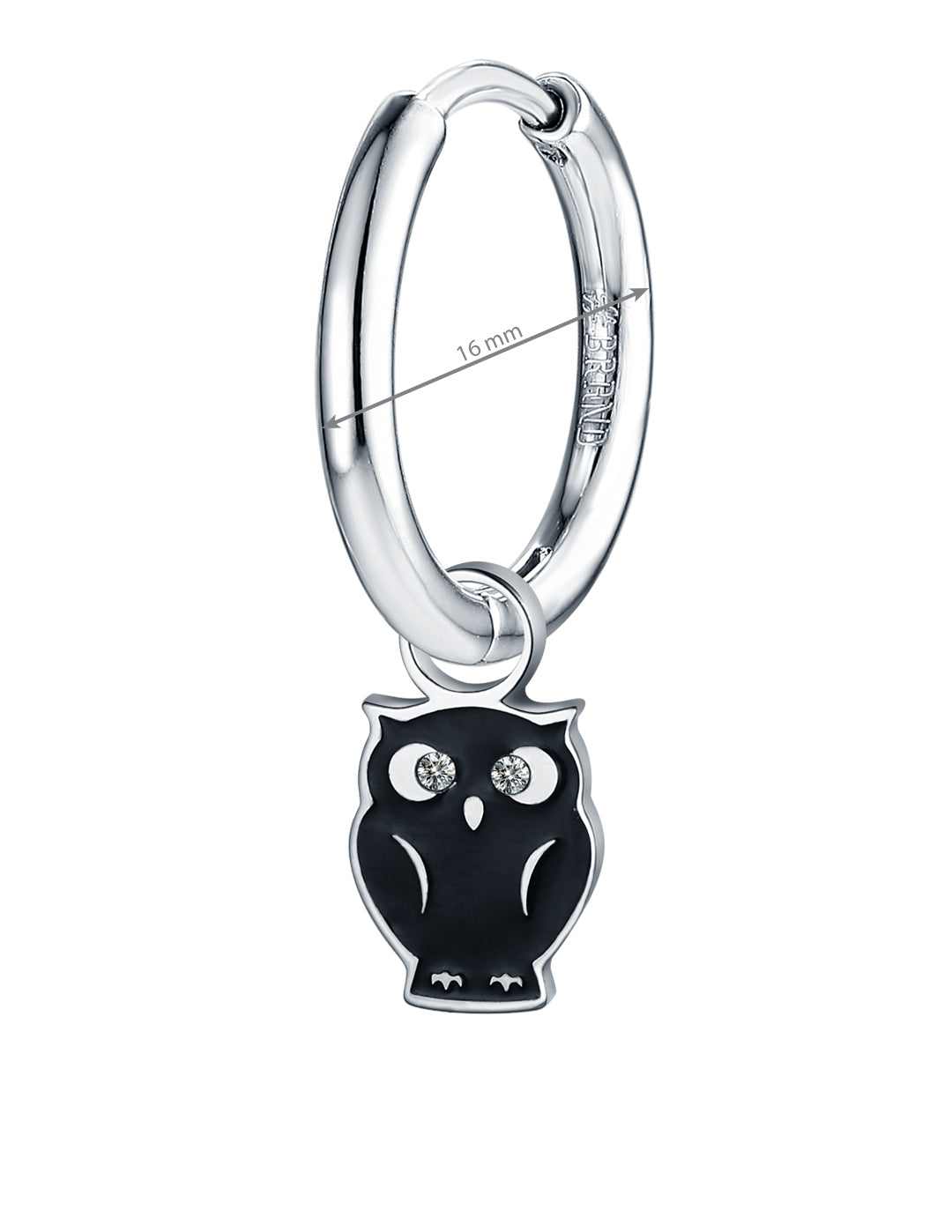Mini Charm Gufo smaltato