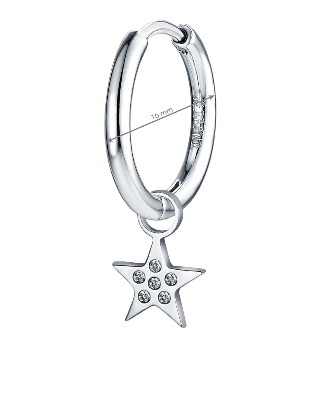 Mini Charm Stellina con cristalli