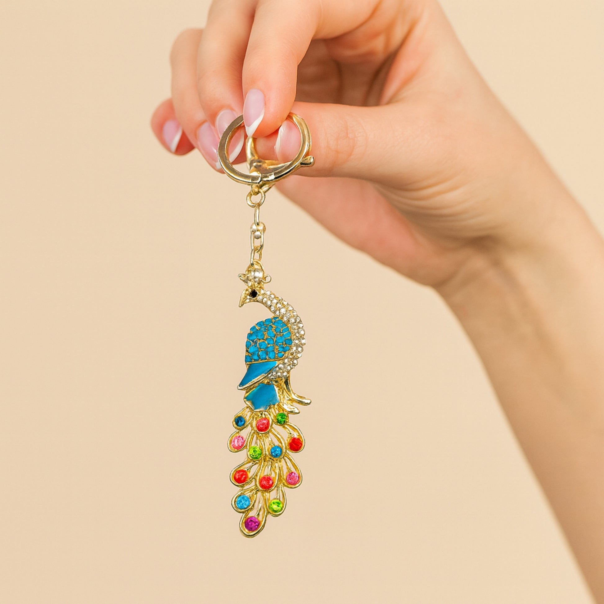 Portachiavi Pavone Strass- Les Folies