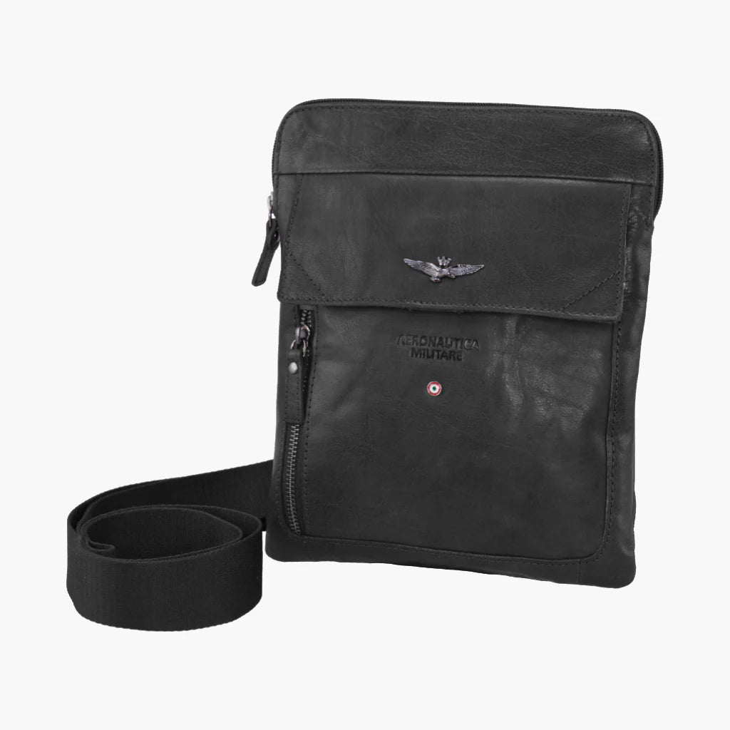 Tracolla Porta Tablet in Vera pelle Vintage - Aeronautica Militare