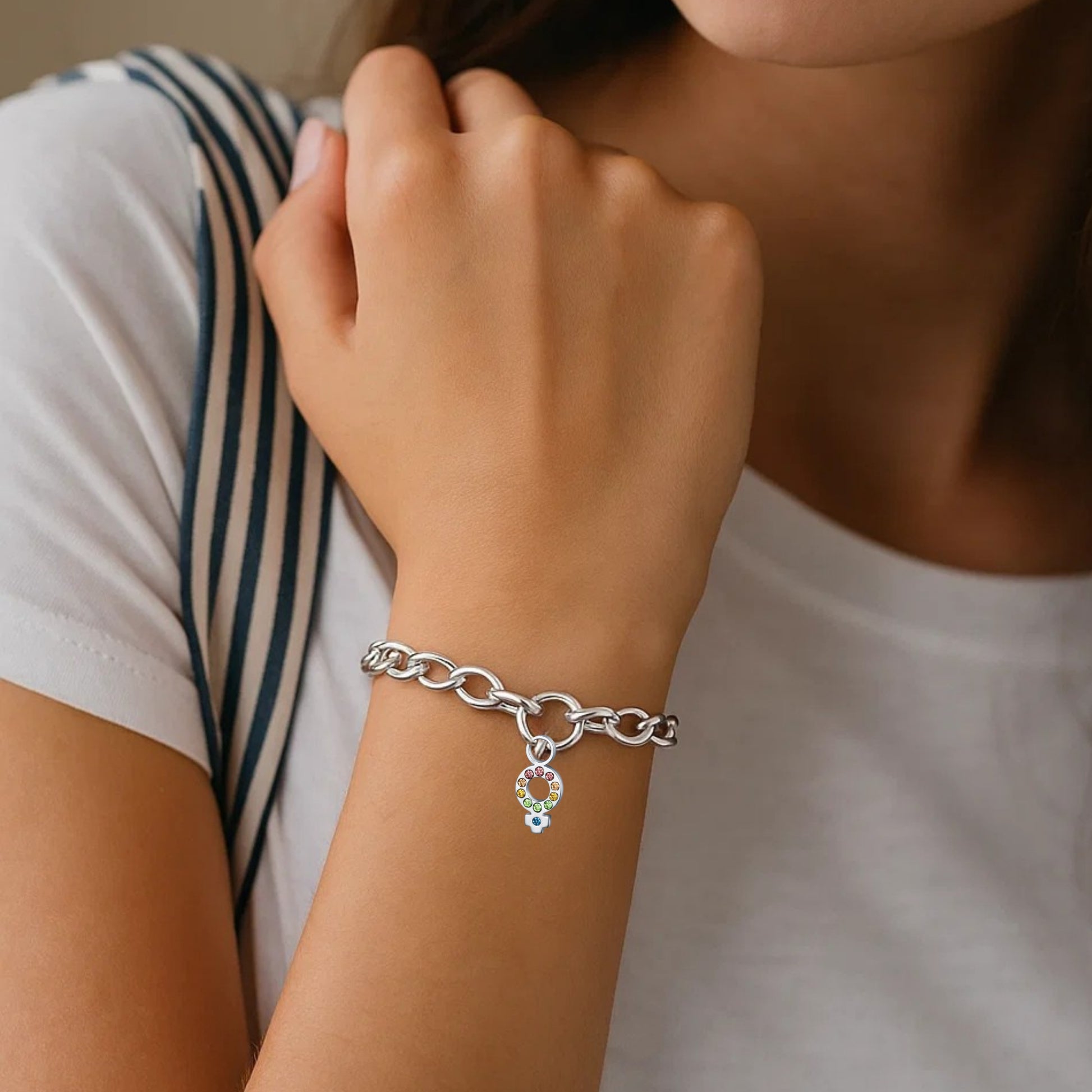 Mini Charm Simbolo Donna - Brand Gioielli