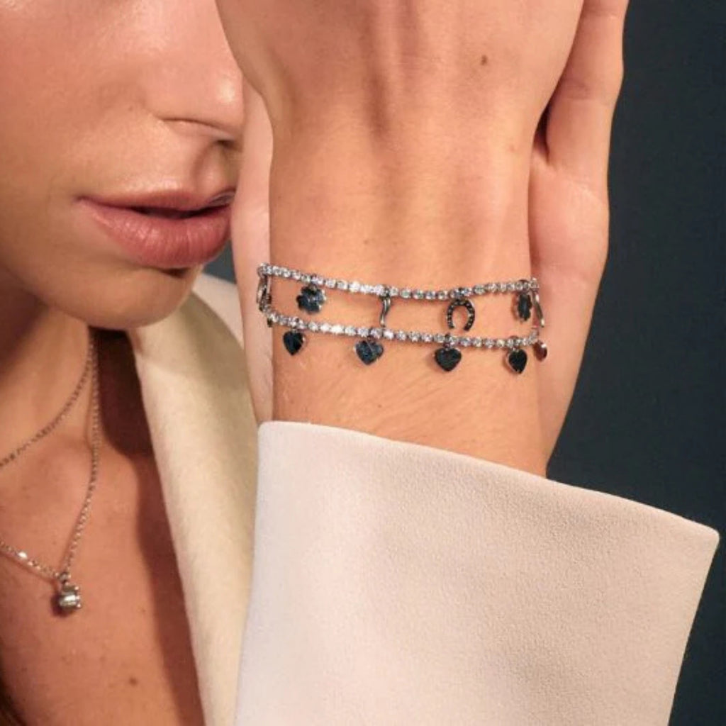 Bracciale Tennis con Cuori - Brand Gioielli