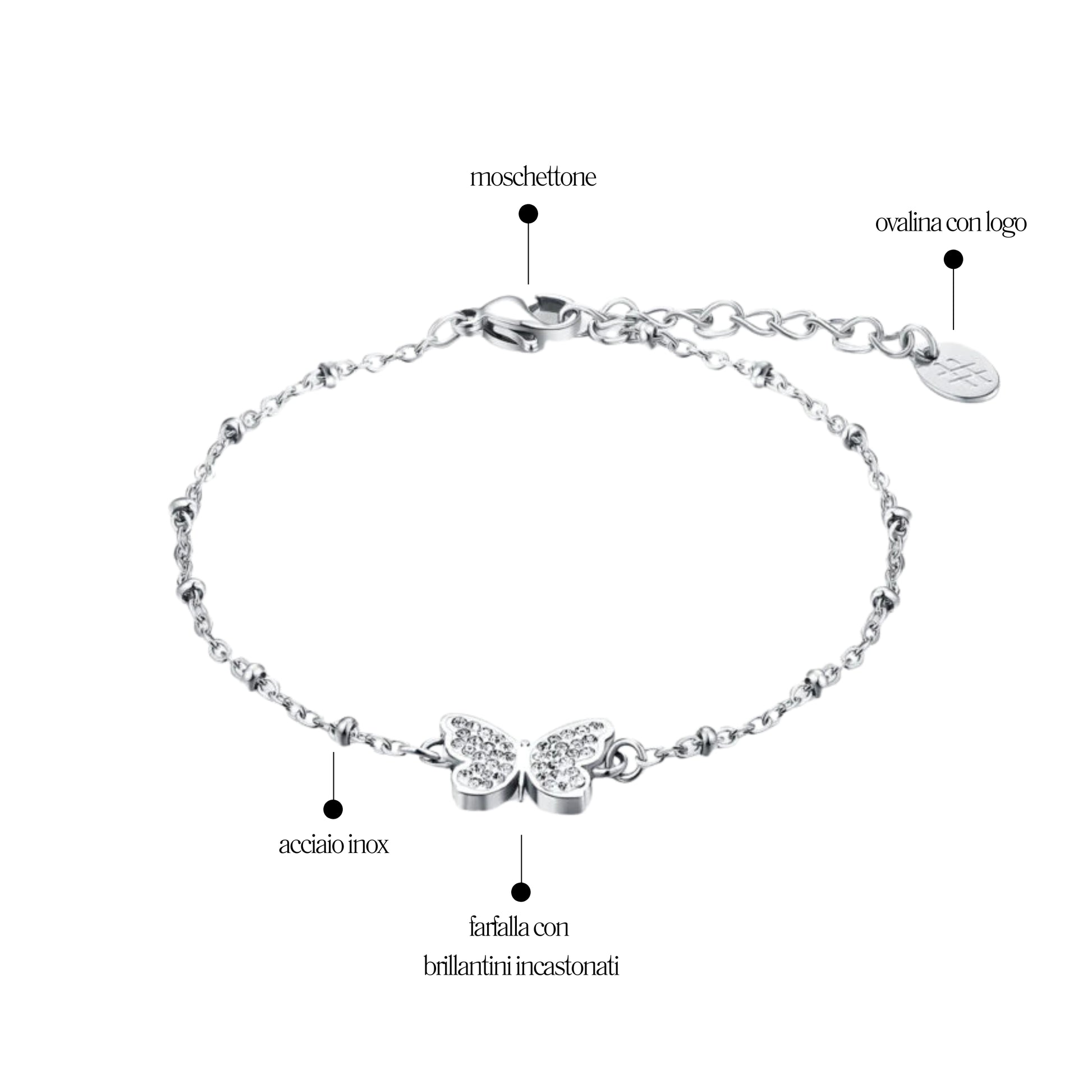 Bracciale Farfalla Shine - Brand Gioielli