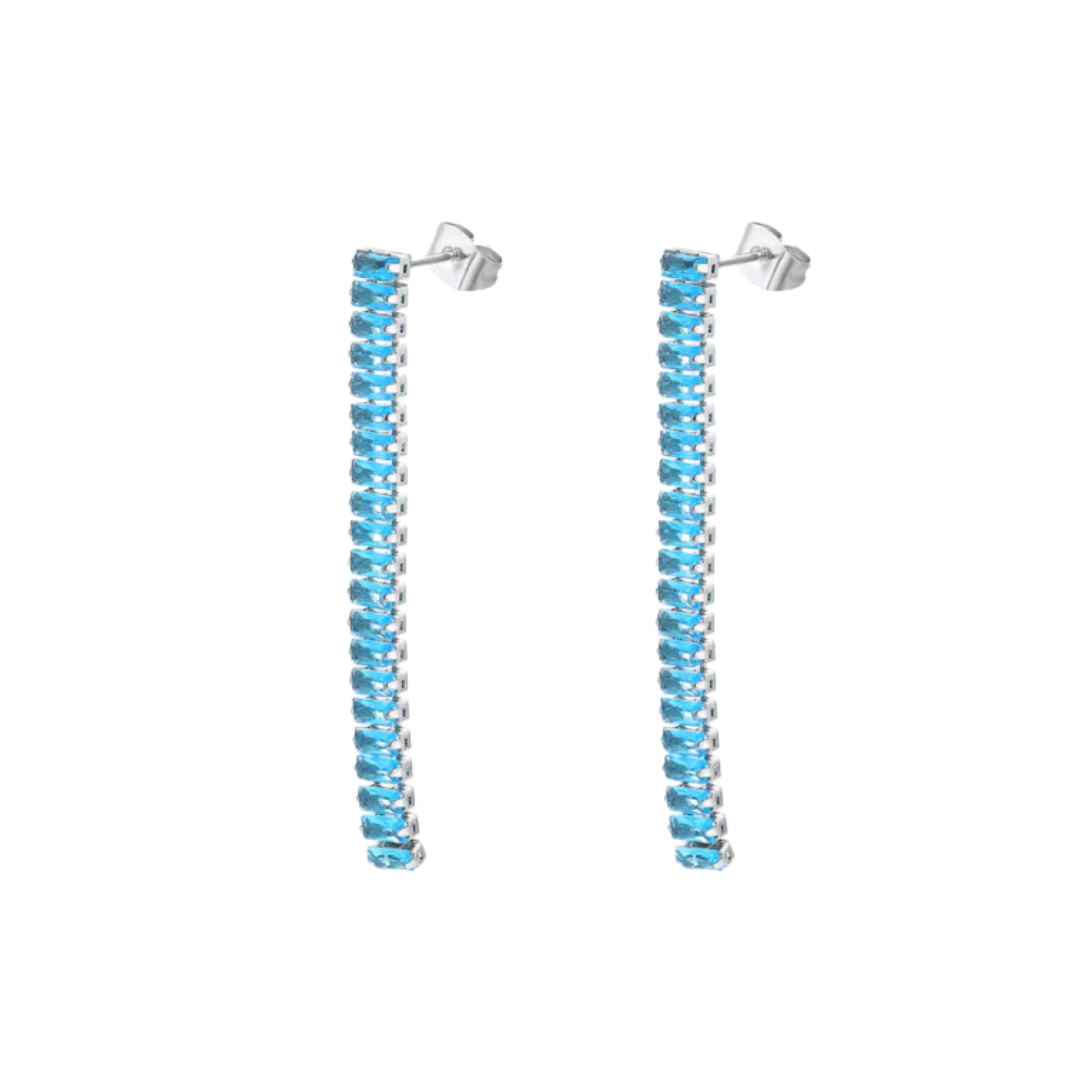 Orecchini Pendenti Tennis Baguette Privè - Brand Gioielli