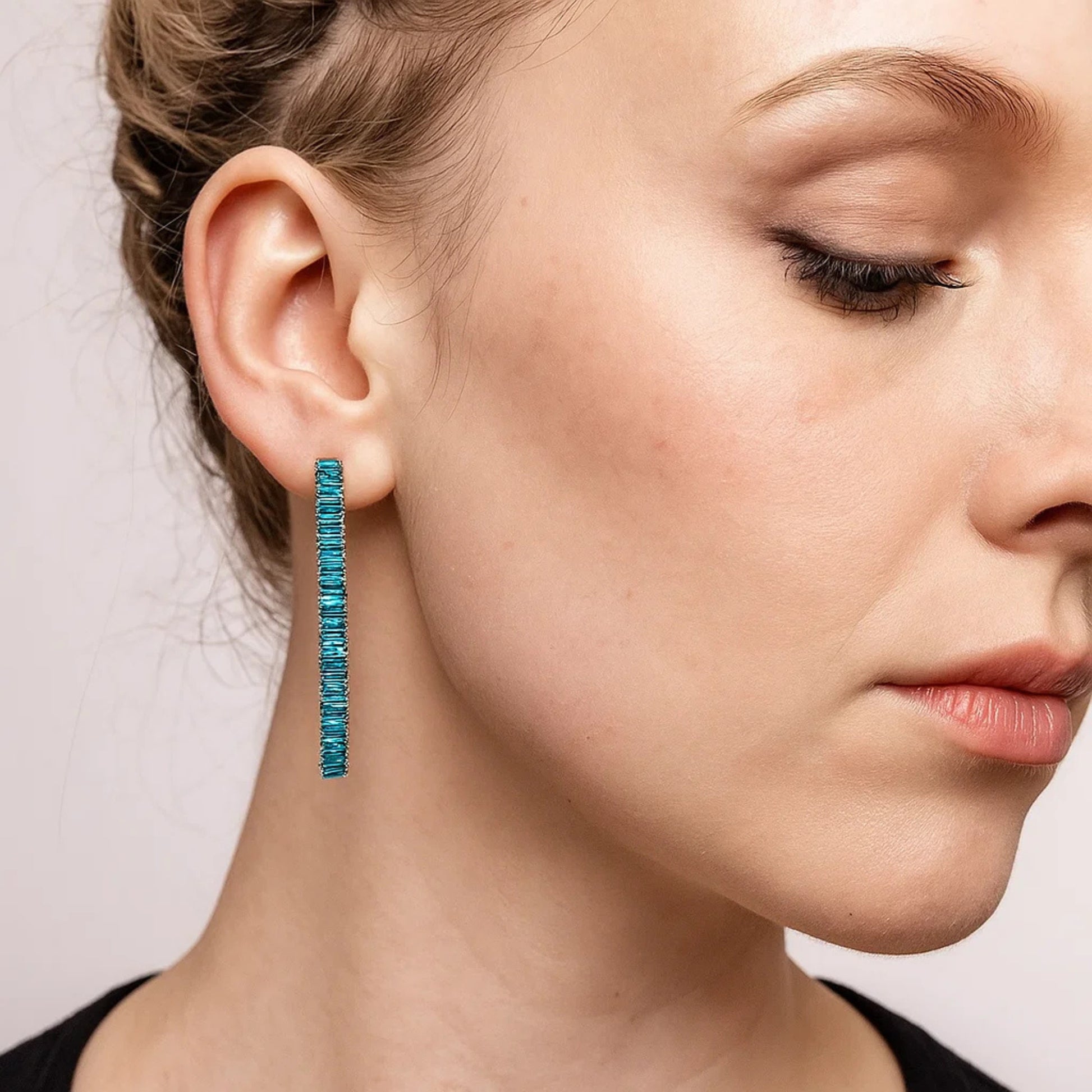 Orecchini Pendenti Tennis Baguette Privè - Brand Gioielli