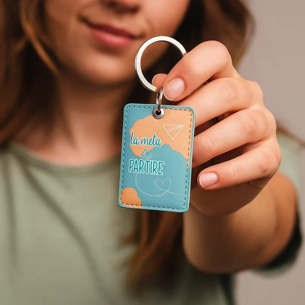 Portachiavi La meta è partire - Brand Gioielli