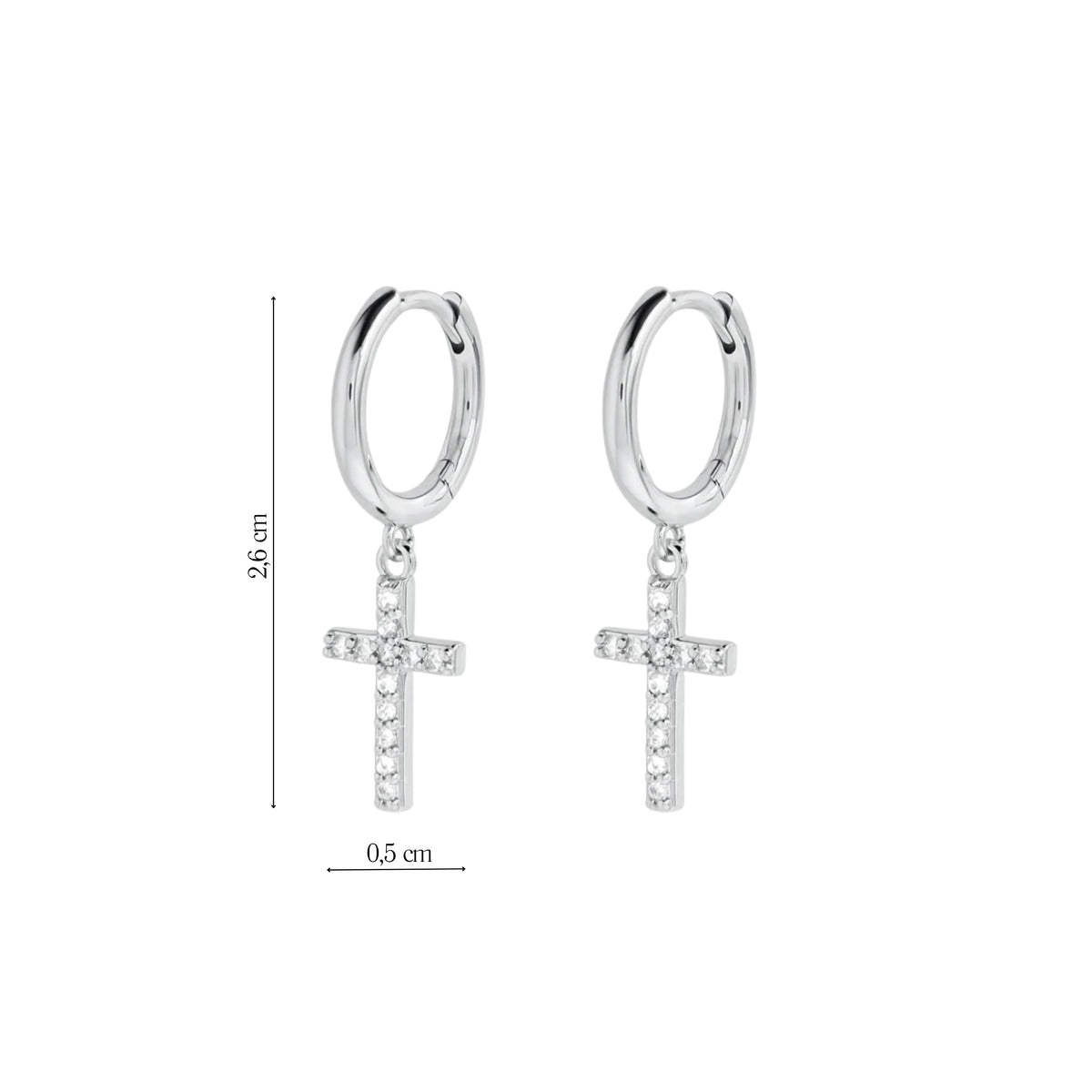 Coppia Di Orecchini_Argento 925 "CROCE"