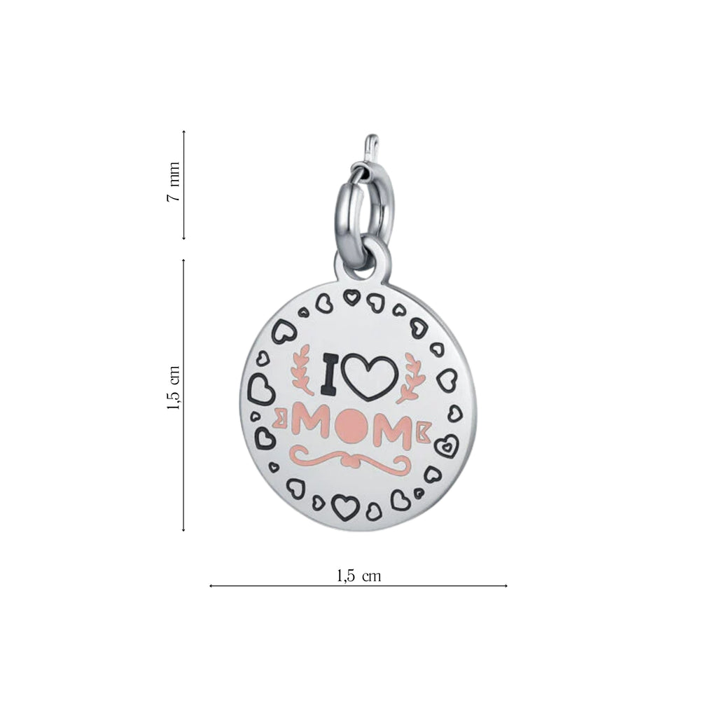 Charm Mamma "I love Mom" - Brand Gioielli