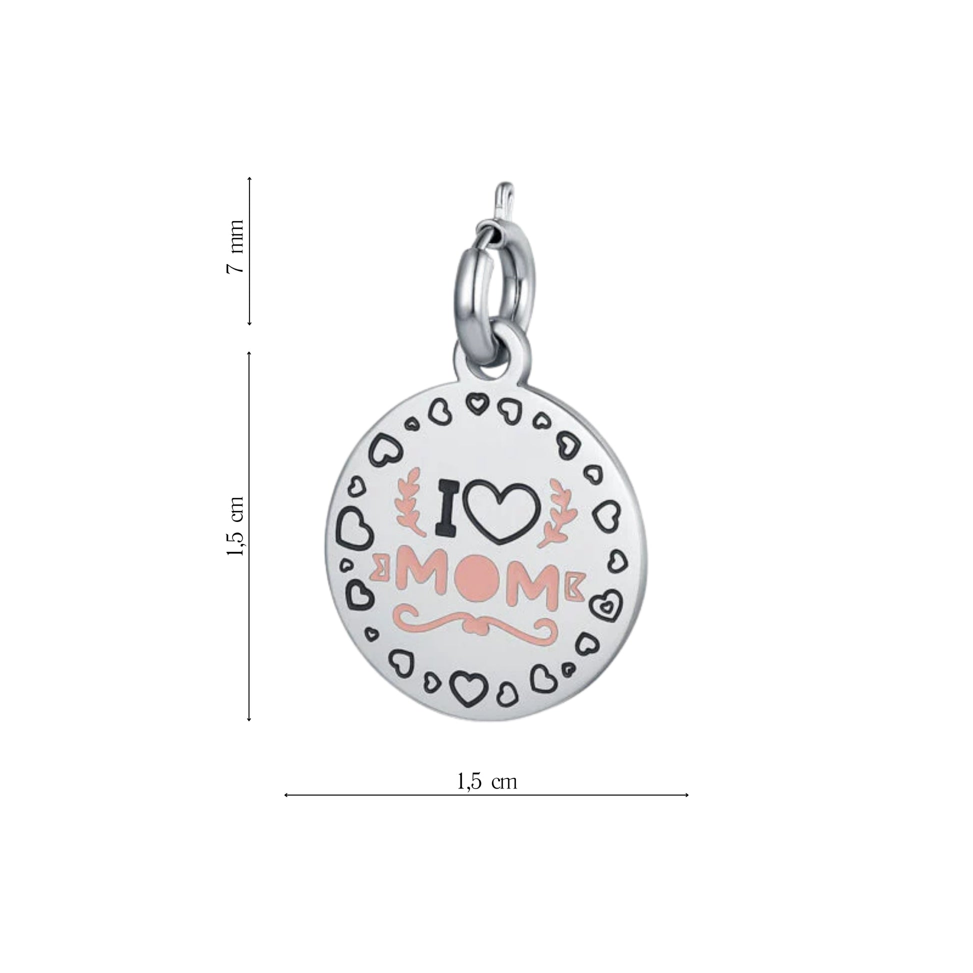 Charm Mamma "I love Mom" - Brand Gioielli