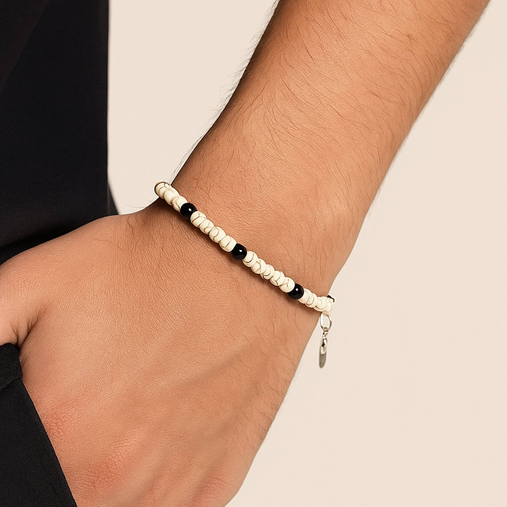 Bracciale Acciaio e Ematite - Brand Gioielli