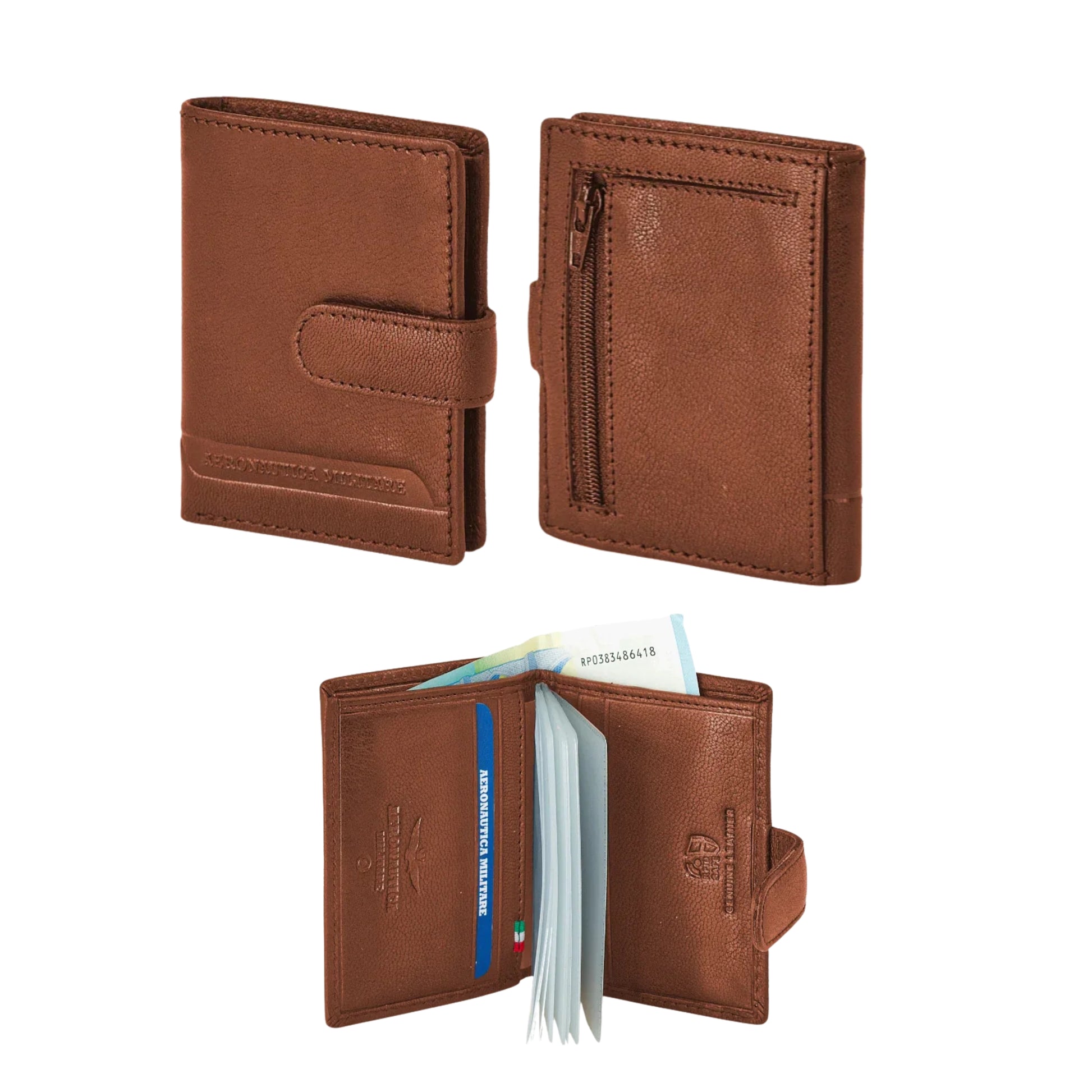 Portacarte in Vera Pelle Moon - Aeronautica Militare