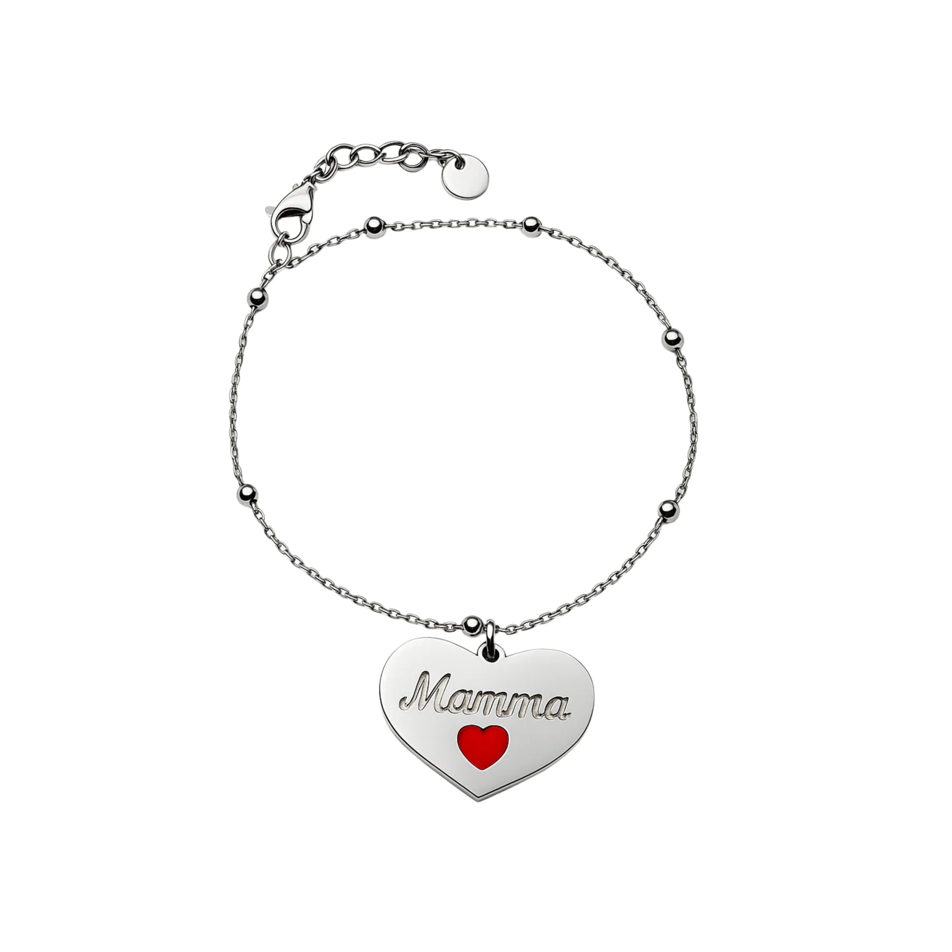 Bracciale Cuore "Mamma"- Les Folies