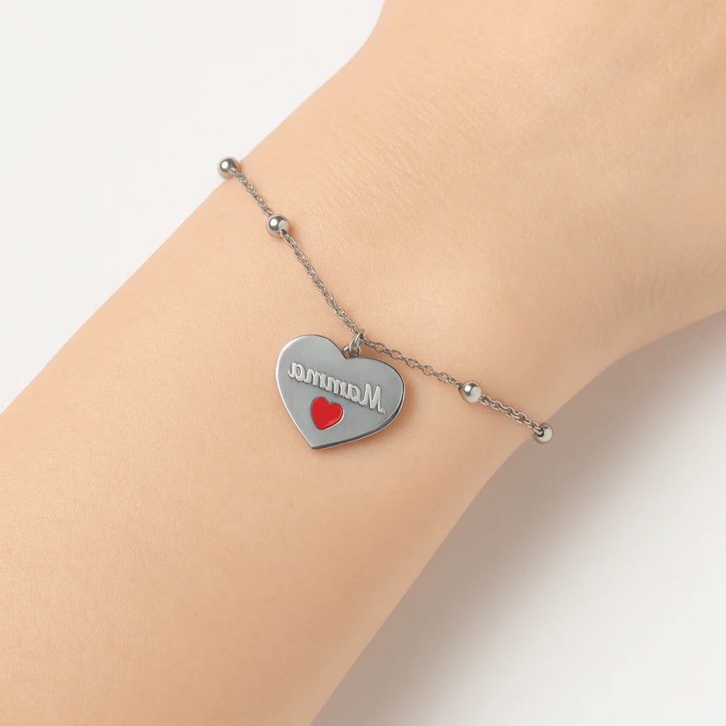 Bracciale Cuore "Mamma"- Les Folies
