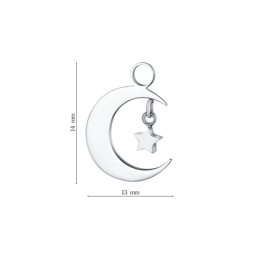Mini Charm Luna e stella - Brand Gioielli