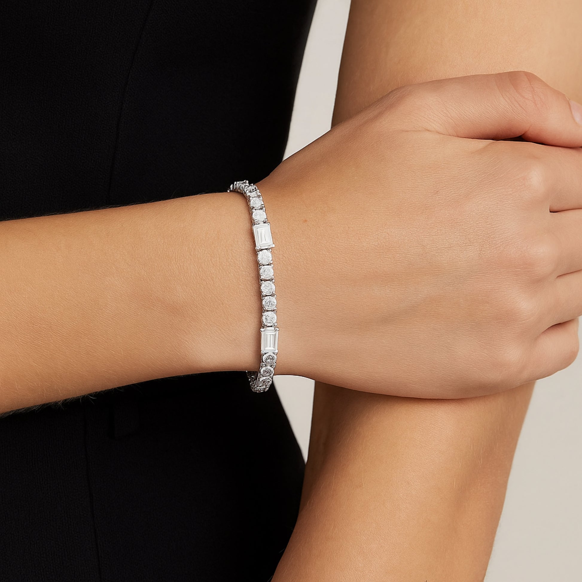 Bracciale Tennis Pietra Quadrata - Les folies