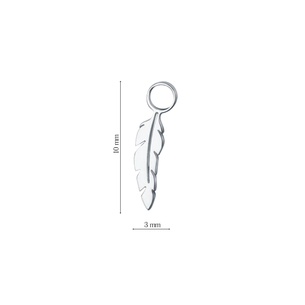 Mini Charm Piuma - Brand Gioielli