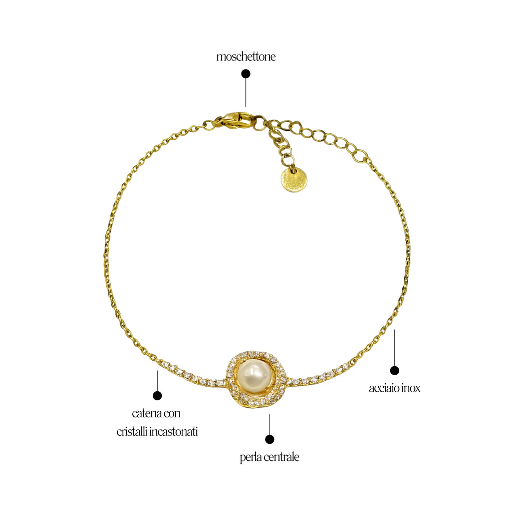 Bracciale Tennis Catena Pierla - Les folies