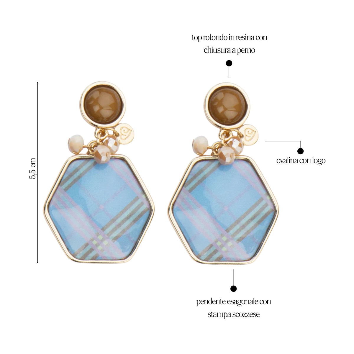 Orecchini Scottish Lady - You B'jou by Barbieri