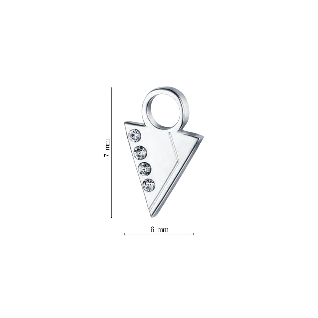 Mini Charm Freccia con cristalli - Brand Gioielli