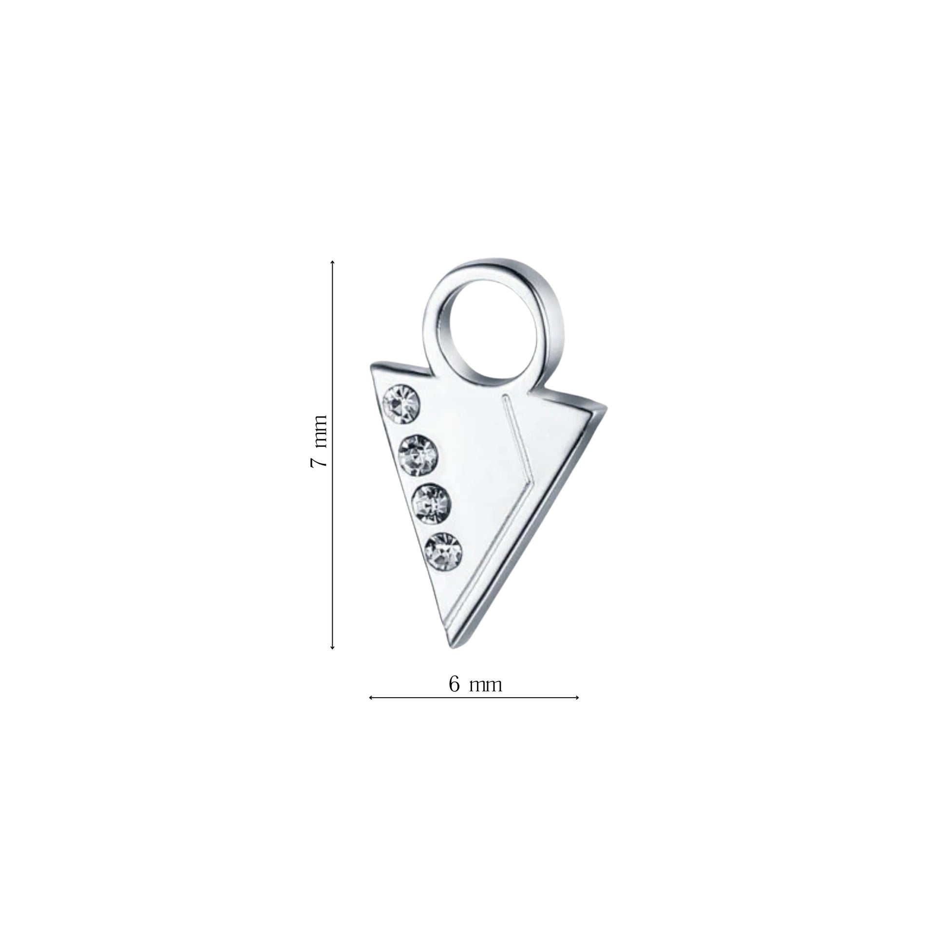 Mini Charm Freccia con cristalli - Brand Gioielli