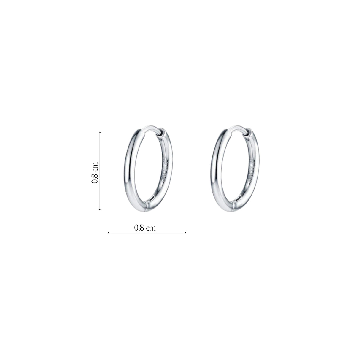 Coppia di Orecchini Cerchio in Acciaio Inox - Les Folies