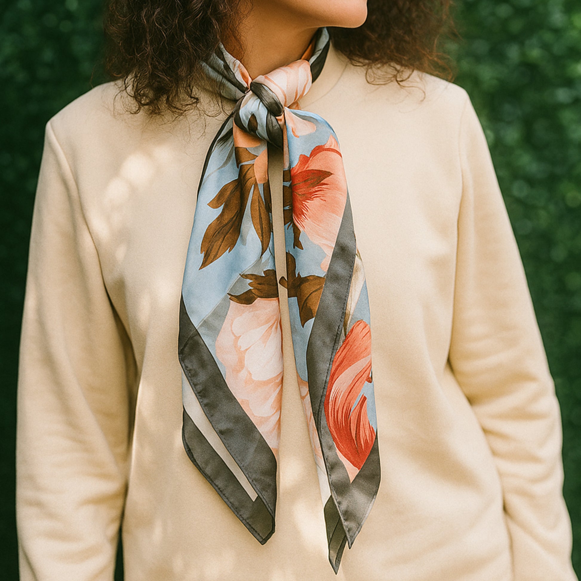 Foulard Peonia in barattolo - Shakly