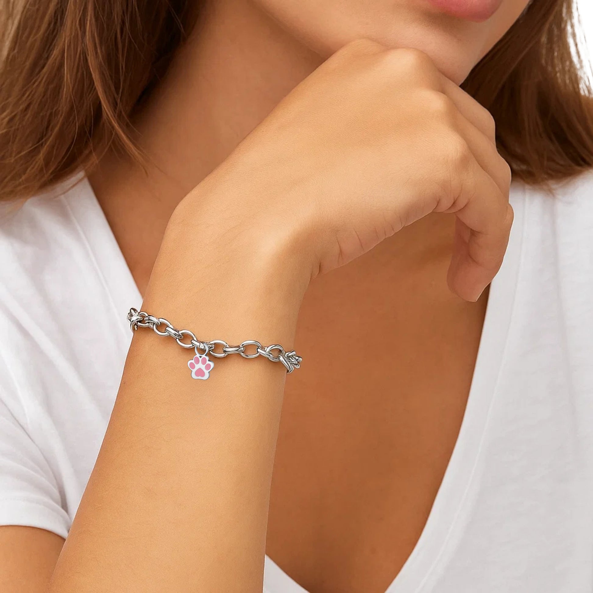 Mini Charm Zampa Smaltata - Brand Gioielli