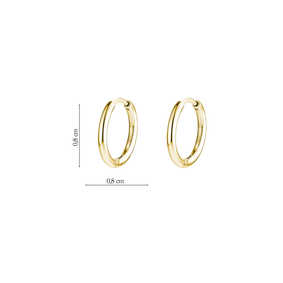 Coppia di Orecchini Cerchio in Acciaio Inox - Les Folies