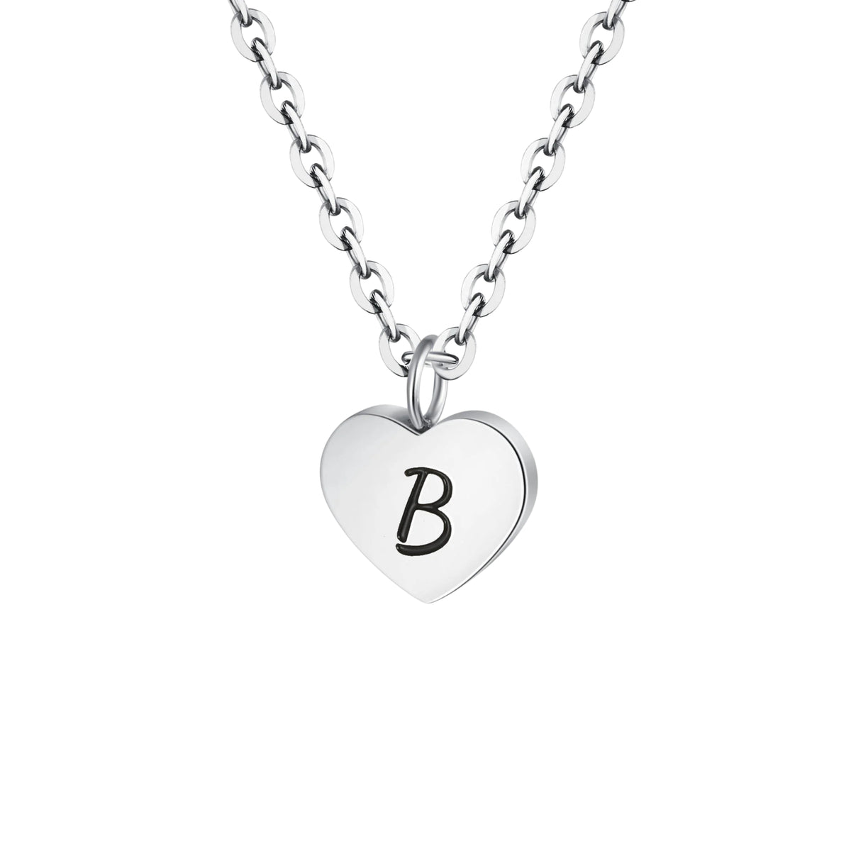 Heart letter necklace