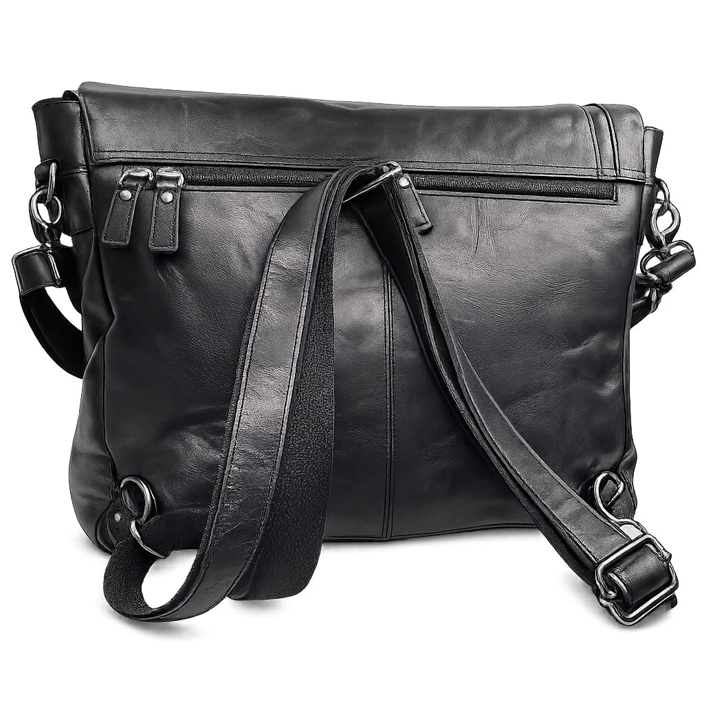 Cartella Messenger Aeronautica Militare AM350 Vintage in Vera Pelle