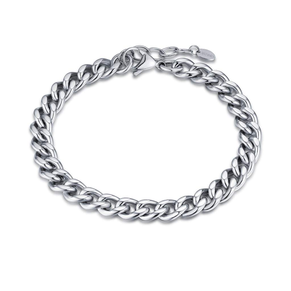 Bracciale grumetta Piatta 6mm 20+3cm