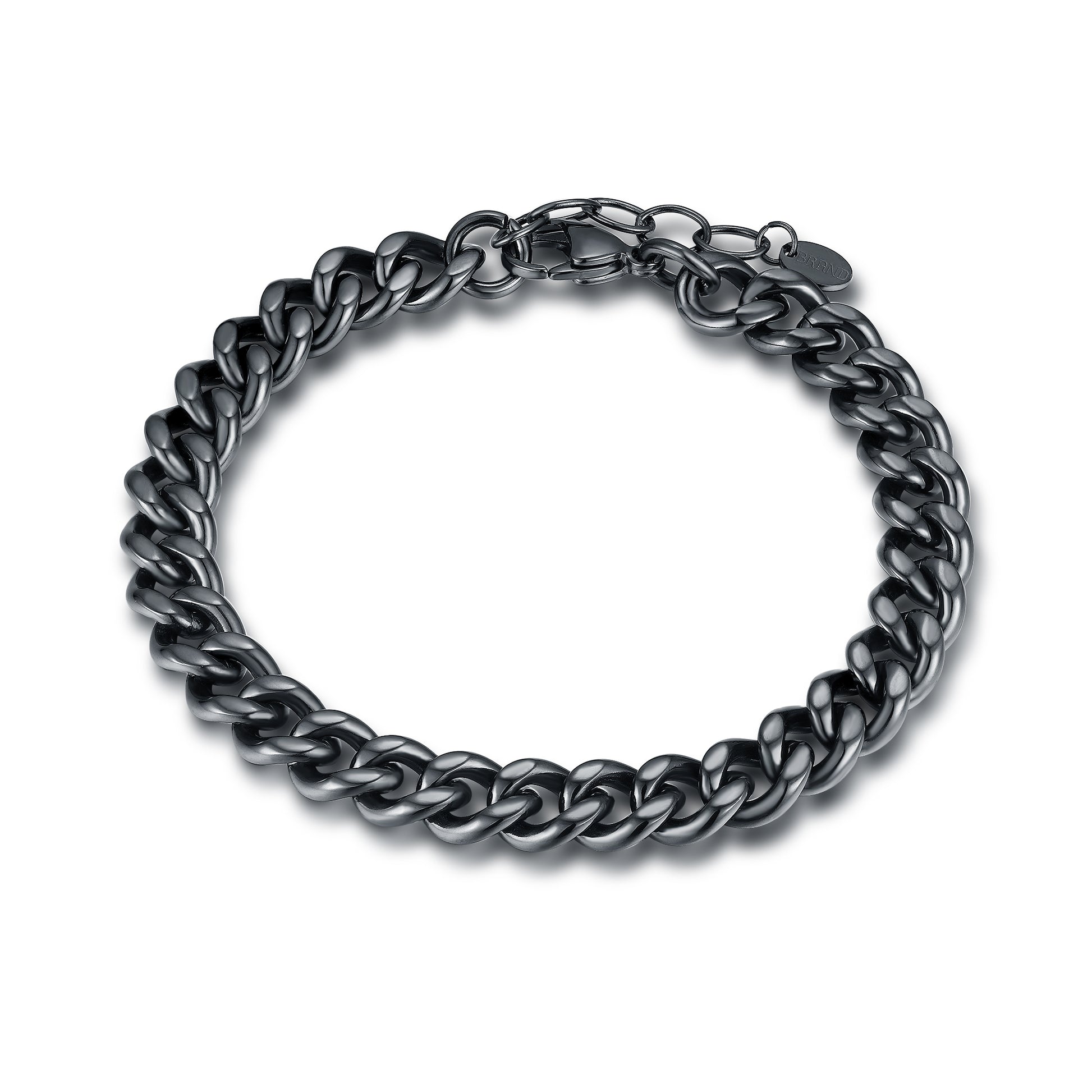 Bracciale Grumetta Piatta 8mm uomo metal gun