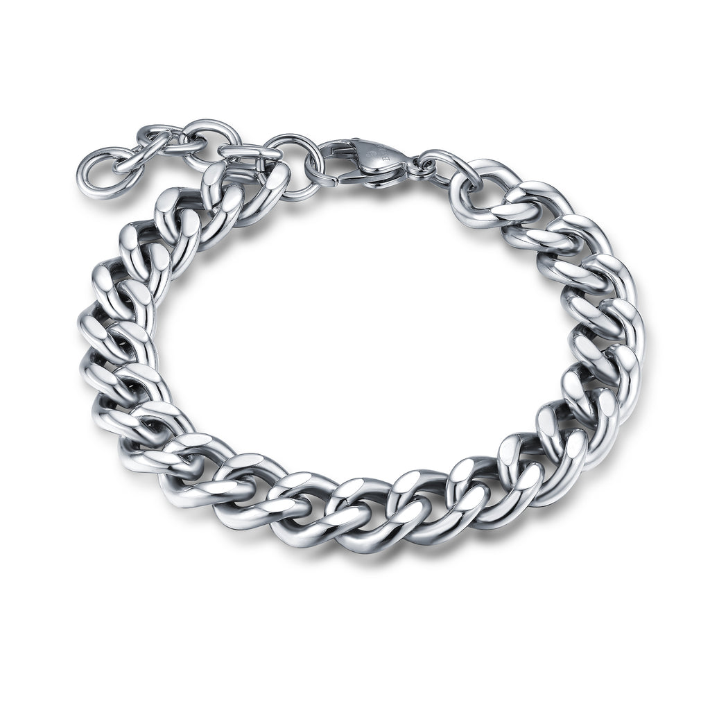 Bracciale grumetta Piatta 11mm 20+3cm