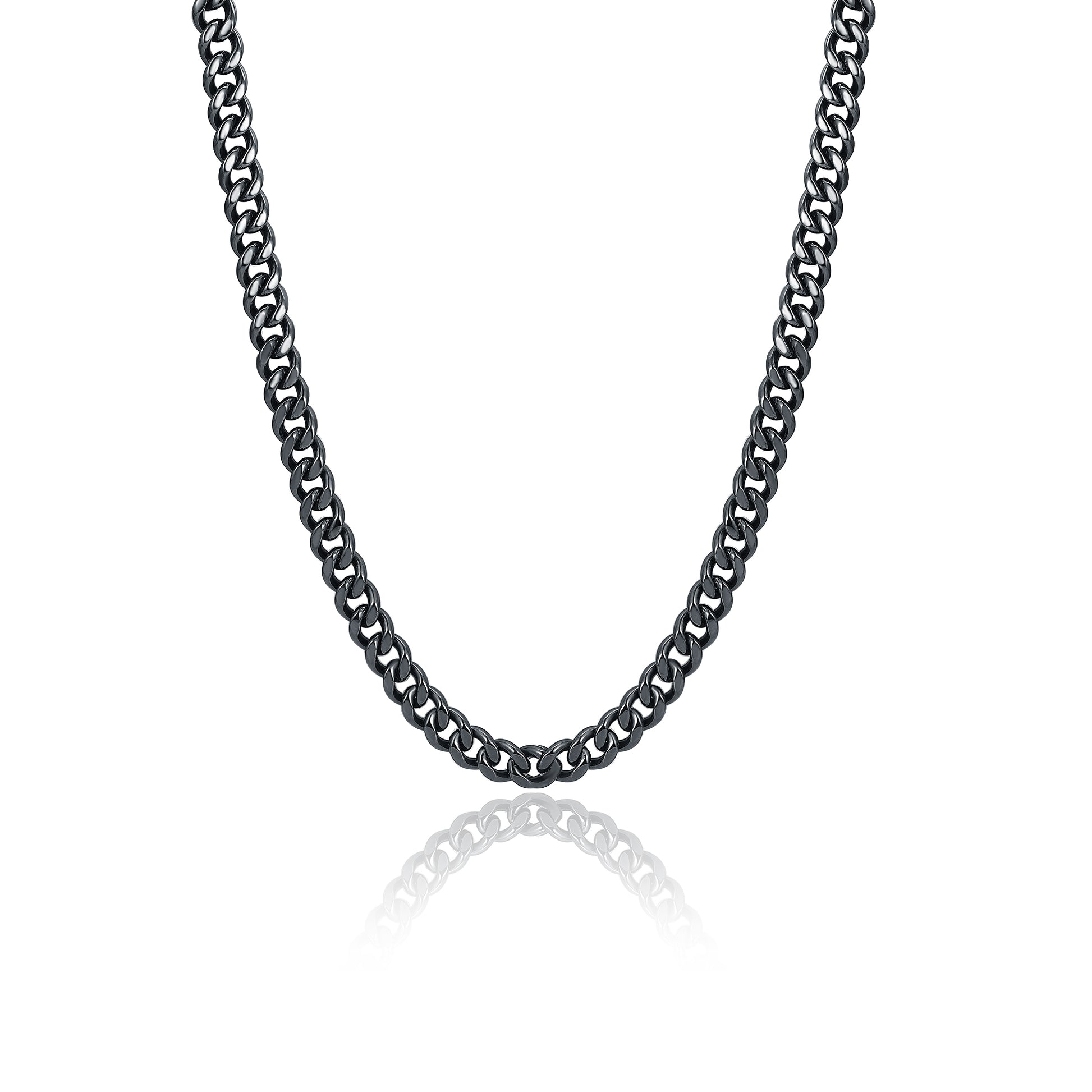 Collana Grumetta Piatta 8mm 50cm Metal Gun