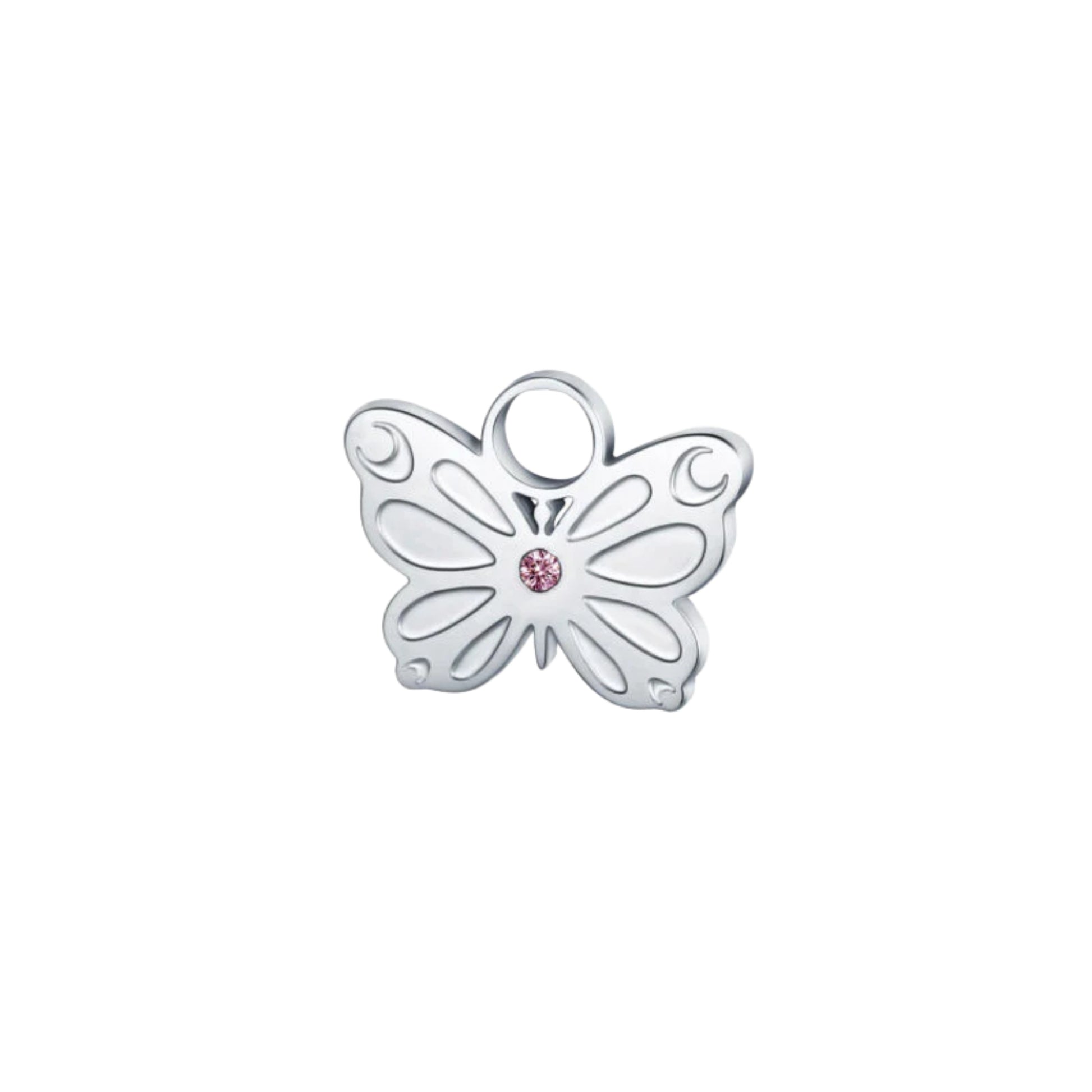 Mini Charm Farfalla con cristallo - Brand Gioielli