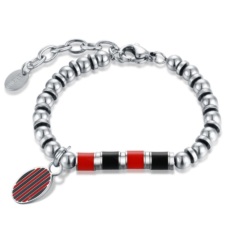 Bracciale Rosso Nero Misura Bambino - Brand Gioielli