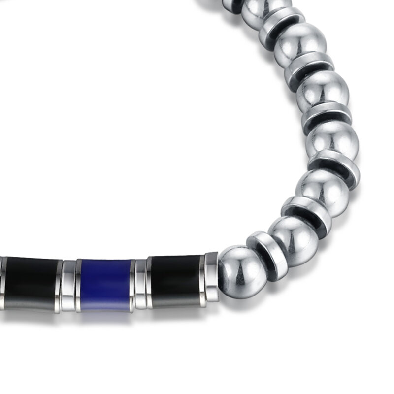 Bracciale Nero Azzurro Misura Bambino - Brand Gioielli