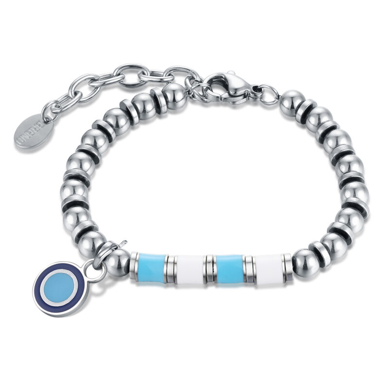 Bracciale Bianco Azzurro Misura Bambino - Brand Gioielli